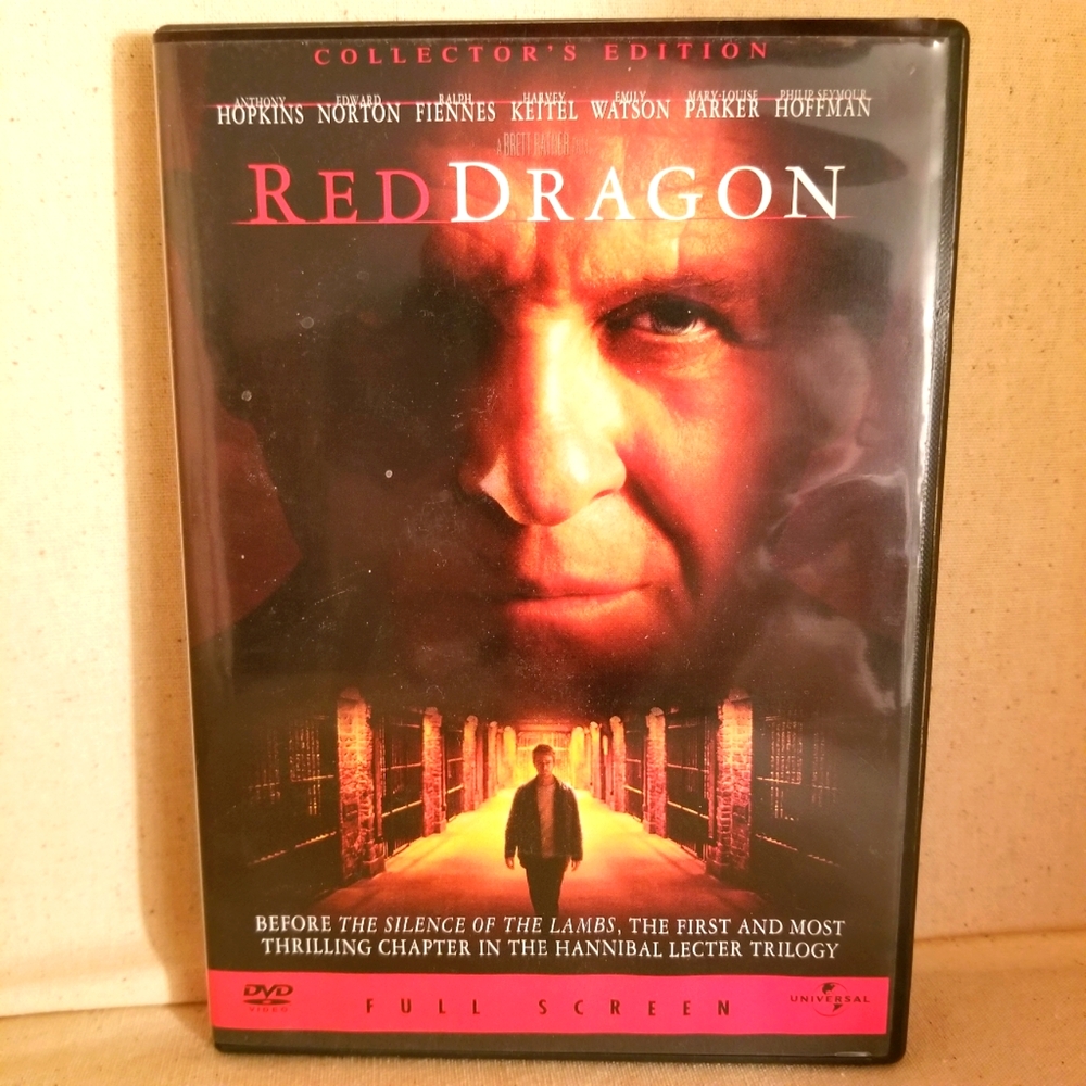 Red Dragon DVD Anthony Hopkins, Full Screen, Collector's Edition